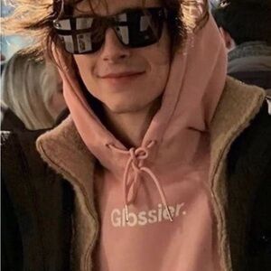 Glossier Pink Hoodie - NWOT never worn